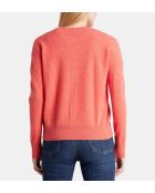 Cardigan Zacao cachemire  corail