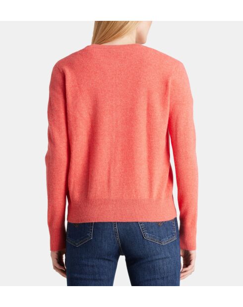 Cardigan Zacao cachemire  corail