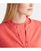 Cardigan Zacao cachemire  corail