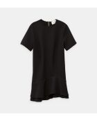 Ilona Mitternachtsblaues kurzes gerades Kleid