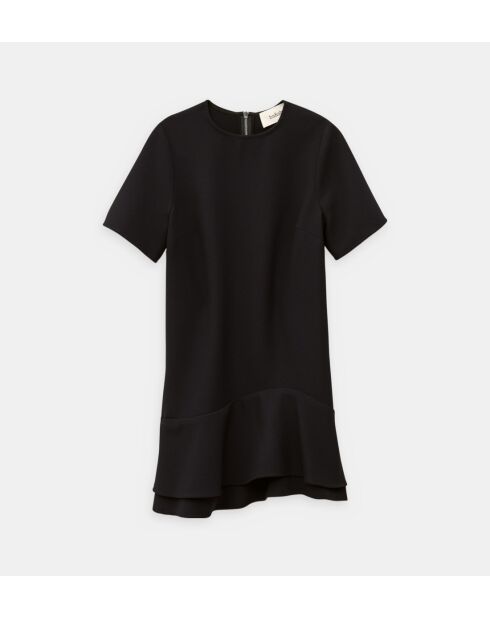 Ilona Mitternachtsblaues kurzes gerades Kleid