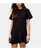 Ilona Mitternachtsblaues kurzes gerades Kleid