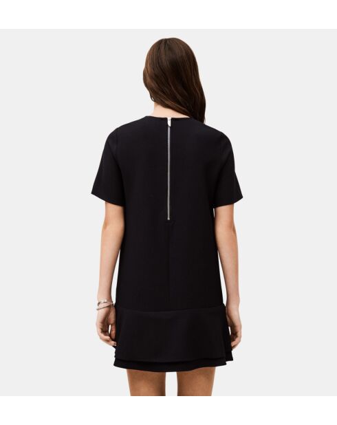 Ilona Mitternachtsblaues kurzes gerades Kleid