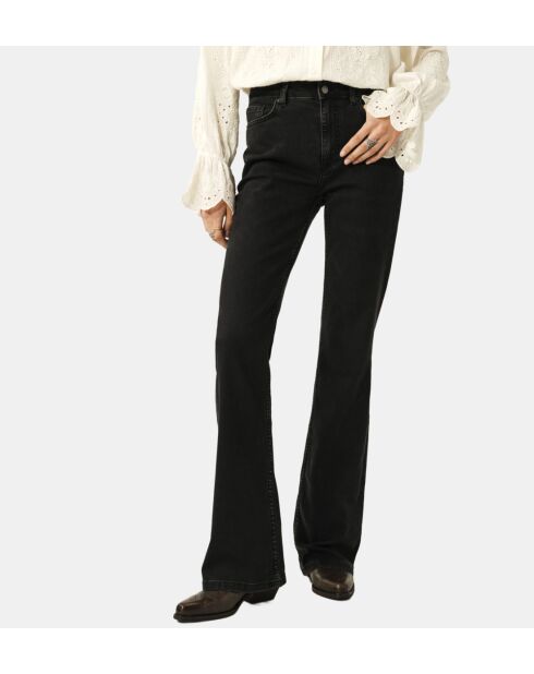 Jeans droit Aommie noir