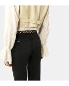 Jeans droit Aommie noir