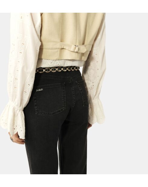 Jeans droit Aommie noir