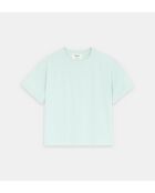 Rosie himmelblaues, locker sitzendes Baumwoll-T-Shirt