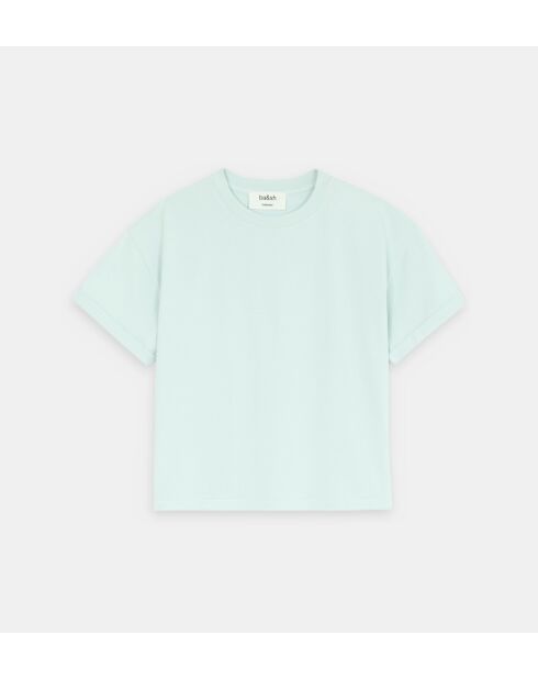 Rosie himmelblaues, locker sitzendes Baumwoll-T-Shirt