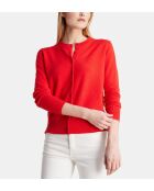 Cardigan Zacao cachemire  rouge magenta