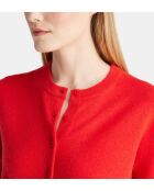 Cardigan Zacao cachemire  rouge magenta