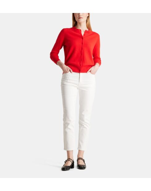 Cardigan Zacao cachemire  rouge magenta