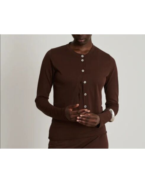 T-Shirt Barbara aus Mahagoni