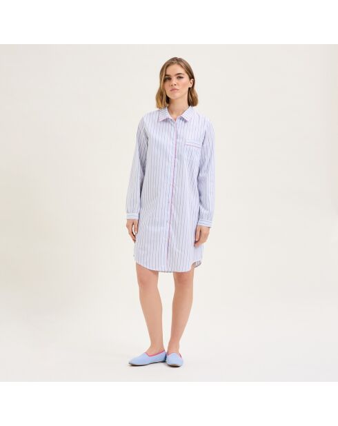 Liquette en coton Essentir bleue