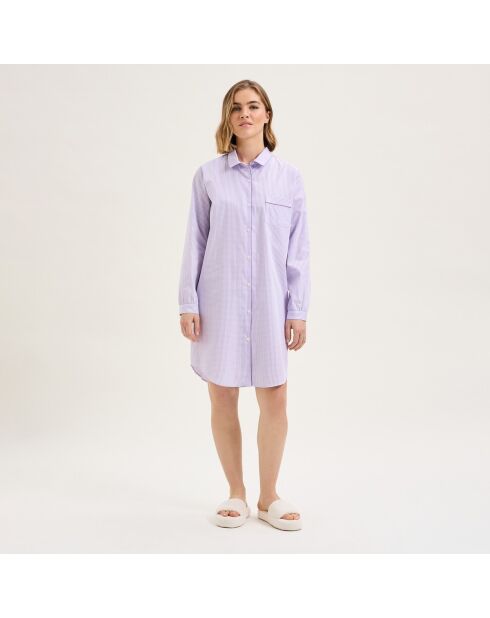 Liquette en coton Essentiv mauve
