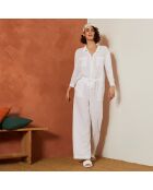 Pantalon en coton Hacienda blanc