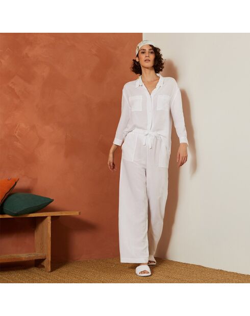 Pantalon en coton Hacienda blanc