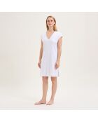 Camisón blanco de algodón Apolline