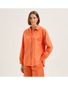 Chemise en coton Sixtine orange