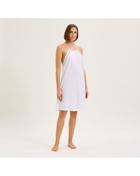 Pyjama en coton Mathilde blanc