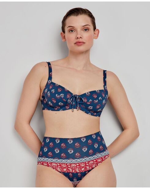 Culotte de bikini multiposition multicolore
