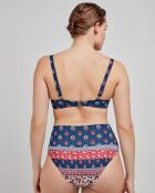 Culotte de bikini multiposition multicolore