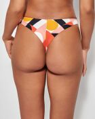 Bas brésilien coupe en V multicolore