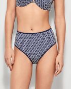 Bas de bikini à  rayures multicolore