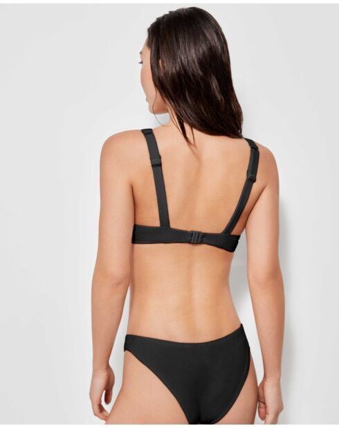 Culotte de bikini taille en V noire