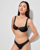 Culotte de bikini taille en V noire