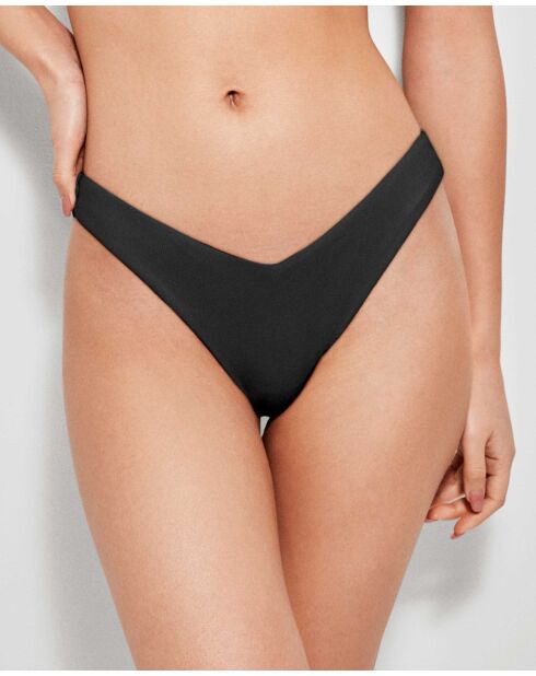 Culotte de bikini taille en V noire