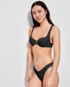 Culotte de bikini taille en V noire