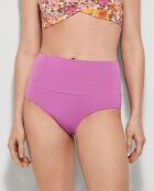 Bas de bikini multiposition lilas