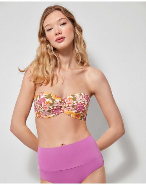 Bas de bikini multiposition lilas