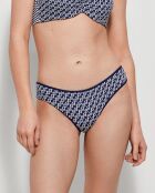 Bas de bikini à  rayures multicolore