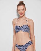 Bas de bikini à  rayures multicolore