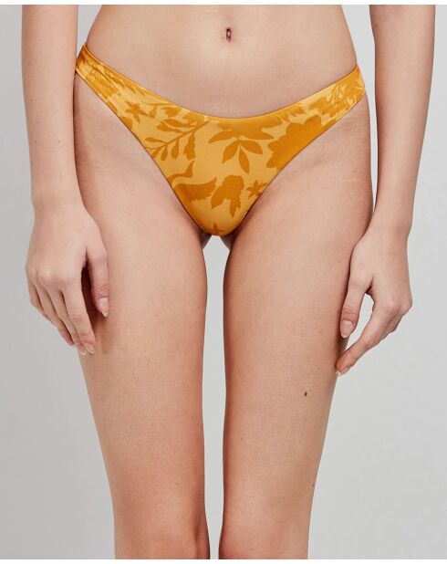 Culotte bikini brésilien jaune
