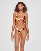 Haut de bikini avec armature continue multicolore
