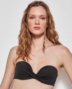 Haut de bikini bandeau noir