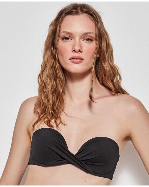 Haut de bikini bandeau noir