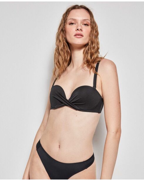 Haut de bikini bandeau noir