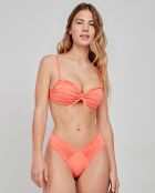 Culotte bikini brésilien coupe V rose