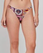 Culotte bikini imprimé zodiaque multicolore