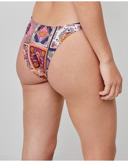 Culotte bikini imprimé zodiaque multicolore