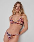 Culotte bikini imprimé zodiaque multicolore