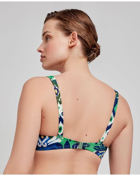 Haut de bikini grande taille avec mousse amovible multicolore
