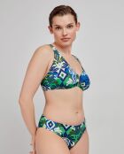Haut de bikini grande taille avec mousse amovible multicolore