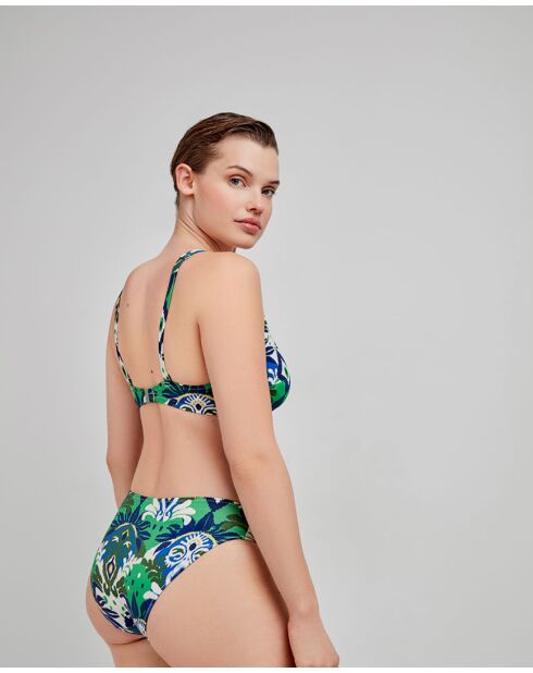 Haut de bikini grande taille avec mousse amovible multicolore