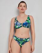 Haut de bikini grande taille avec mousse amovible multicolore