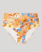 Culotte bikini imprimé floral multicolore