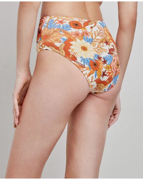 Culotte bikini imprimé floral multicolore